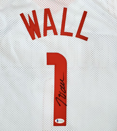 John Wall Houston Rockets Signed Autograph Custom Jersey White Beckett  Witnessed Certified at 's Sports Collectibles Store