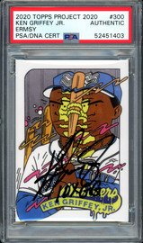 Ken Griffey Jr. Autographed Topps Project 2020 Ermsy Card #300 Seattle Mariners "10x GG" #1/1 PSA/DNA #52451403
