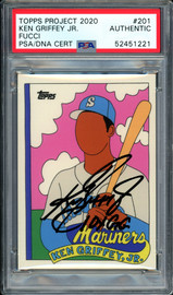 Ken Griffey Jr. Autographed Topps Project 2020 Fucci Card #201 Seattle Mariners "10x GG" #1/1 PSA/DNA #52451221