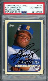 Ken Griffey Jr. Autographed Topps Project 2020 Oldmanalan Card #127 Seattle Mariners "10x GG" #1/1 PSA/DNA #52451138