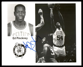 Ed Pinckney Autographed Team Issued 8x10 Photo Boston Celtics SKU #190631