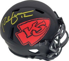 Rich Gannon Autographed Kansas City Chiefs Eclipse Black Speed Mini Helmet Beckett BAS Stock #190034
