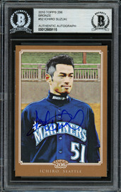 その他 TOPPS206 ICHRO SUZUKI Ichiro Suzuki Autographed 2002 Topps 206 Card #22 Seattle