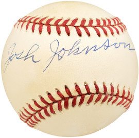 Josh Johnson Autographed Official AL Baseball Negro Leagues Beckett BAS #X12559