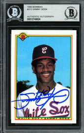 Sammy Sosa Autographed 1990 Upper Deck Rookie Card #17 Chicago White Sox  Slammin Sammy Beckett BAS #12749893 - Mill Creek Sports