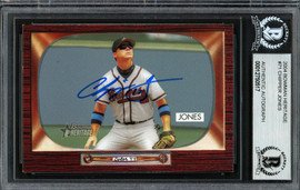 Chipper Jones Autographed 2003 Bowman Heritage Card #71 Atlanta Braves Beckett BAS #12750517