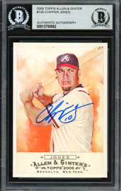 Chipper Jones Autographed 2019 Topps Allen & Ginter Black Card #14 Atlanta  Braves Beckett BAS #12750843 - Mill Creek Sports