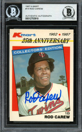 Rod Carew Autographed 1986 Topps All Star Set Card #16 California Angels  Auto Grade Gem Mint 10 Beckett BAS #12751606 - Mill Creek Sports