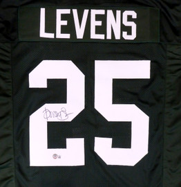 Green Bay Packers Dorsey Levens Autographed Green Jersey Beckett BAS QR Stock #193981