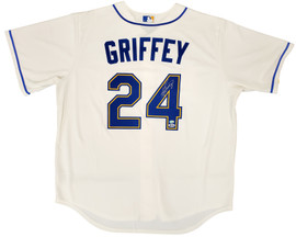 Seattle Mariners Ken Griffey Jr. Autographed Cream Nike Jersey Size XL Beckett BAS & MCS Holo Stock #194789