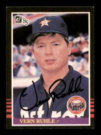 Vern Ruhle Autographed 1985 Donruss Card #380 Houston Astros SKU #195546