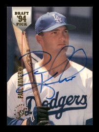 Paul Konerko Autographed 1994 Stadium Club Rookie Card #80 Los Angeles Dodgers SKU #195684