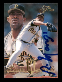 Ravelo Manzanillo Autographed 1994 Fleer Flair Rookie Card #424 Pittsburgh Pirates SKU #195705