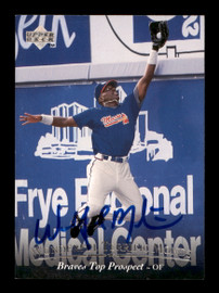Wonderful Terrific Monds Autographed 1995 Upper Deck Minor League Rookie Card #47 Atlanta Braves SKU #195719