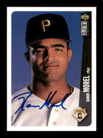 Ramon Morel Autographed 1996 UD Collectors Choice Rookie Card #679 Pittsburgh Pirates SKU #195721