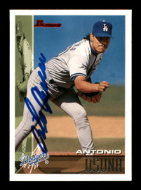 Antonio Osuna Autographed 1997 Fleer Card #369 Los Angeles Dodgers