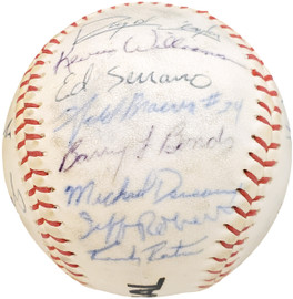 1983 Arizona State Autographed Official Wilson Baseball With 27 Signatures Including Barry Bonds Pre-Rookie Beckett BAS #AA01885