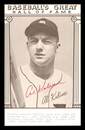 Al Kaline Autographed 1977 Baseball's Great Exhibit Card Detroit Tigers SKU #196148