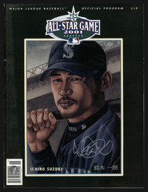 Ichiro Suzuki Autographed 2001 All Star Game Program Seattle Mariners IS Holo SKU #197523