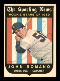 John Romano Autographed 1959 Topps Card #138 Chicago White Sox SKU #198685