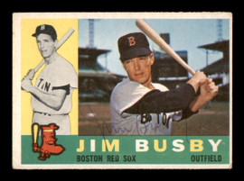 Jim Busby Autographed 1960 Topps Card #232 Boston Red Sox SKU #198753