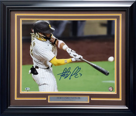 Fernando Tatis Jr. Autographed Framed 16x20 Photo San Diego Padres Beckett BAS #V65533