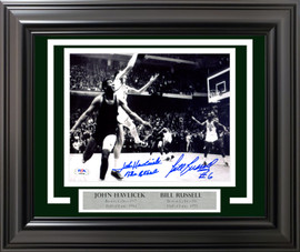 Bill Russell & John Havlicek Autographed Framed 8x10 Photo Boston Celtics The Steal Beckett BAS #AI98488