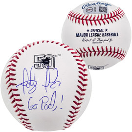 Fernando Tatis Jr. Autographed Official MLB 50th Anniversary Logo Baseball San Diego Padres "Go Pods!" JSA Stock #202018