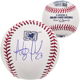 Fernando Tatis Jr. Autographed Official MLB 50th Anniversary Logo Baseball San Diego Padres JSA Stock #202022