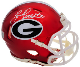 Herschel Walker Autographed Georgia Bulldogs Flash Red Speed Mini Helmet Beckett BAS QR Stock #202150