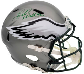 Herschel Walker Autographed Philadelphia Eagles Flash Silver Full Size Replica Speed Helmet Beckett BAS QR Stock #202155
