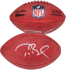 Tom Brady Autographed Official NFL Leather Football Tampa Bay Buccaneers Fanatics Holo Stock #202346