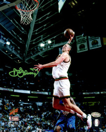 Detlef Schrempf Autographed 8x10 Photo Seattle Supersonics Slam Dunk MCS Holo Stock #202448