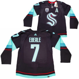 Seattle Kraken Jordan Eberle Autographed Navy Adidas Authentic Jersey Size 54 With Inaugural Patch Fanatics Holo Stock #202946