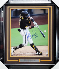 Fernando Tatis Jr. Autographed Framed 16x20 Photo San Diego Padres JSA #JJ26663