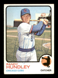Randy Hundley Autographed 1973 Topps Card #21 Chicago Cubs SKU #204266