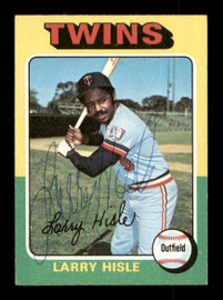 Larry Hisle Autographed 1975 Topps Card #526 Minnesota Twins SKU #204487