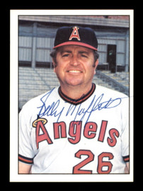 Billy Muffett Autographed 1975 SSPC Card #614 California Angels SKU #204589