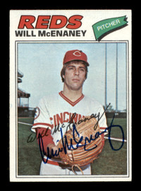 Will McEnaney Autographed 1977 Topps Card #160 Cincinnati Reds SKU #205040