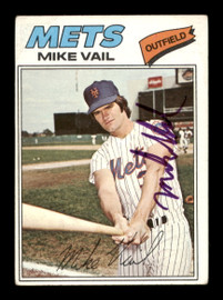 Mike Vail Autographed 1977 Topps Card #246 New York Mets SKU #205104