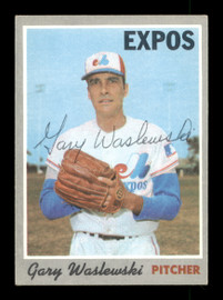 Gary Waslewski Autographed 1970 Topps Card #607 Montreal Expos SKU #204186