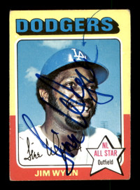 Jim Wynn Autographed 1975 Topps Card #570 Los Angeles Dodgers SKU #204492