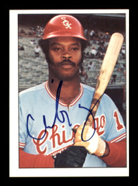 Carlos May Autographed 1975 SSPC Card #148 Chicago White Sox SKU #204751