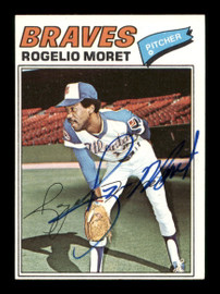 Rogelio Moret Autographed 1977 Topps Card #292 Atlanta Braves SKU #205125