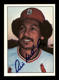 Luis Melendez Autographed 1975 SSPC Card #282 St. Louis Cardinals SKU #204705