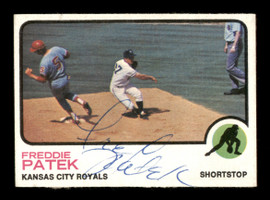 Fred "Freddie" Patek Autographed 1973 Topps Card #334 Kansas City Royals SKU #204303