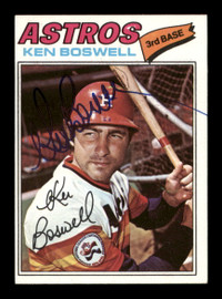 Ken Boswell Autographed 1977 Topps Card #429 Houston Astros SKU #205173