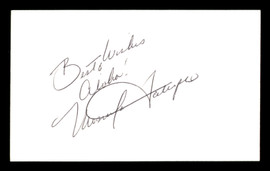 Mosi Tatupu Autographed 3x5 Index Card New England Patriots "Best Wishes & Aloha" SKU #205377