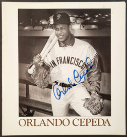 Orlando Cepeda Signed San Francisco White Baseball Jersey (JSA)