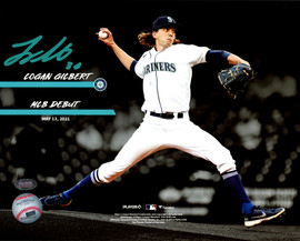 Logan Gilbert Autographed 8x10 Photo Seattle Mariners MLB Debut MCS Holo Stock #205609